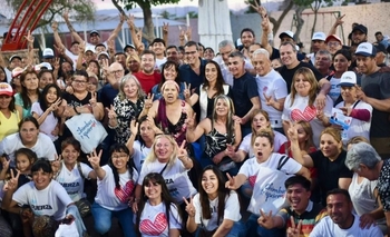 Gramajo caminó en Chimbas junto a otros líderes del peronismo sanjuanino