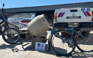 La Policía recuperó una bicicleta y una hormigonera robadas en Rivadavia