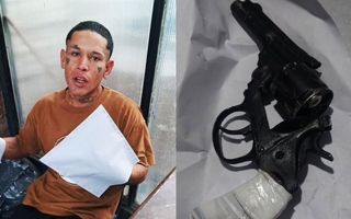 Amenazó con un arma de fuego durante una pelea familiar y fue detenido