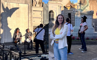 El día en que Guns N’ Roses posó entre ángeles y mausoleos porteños