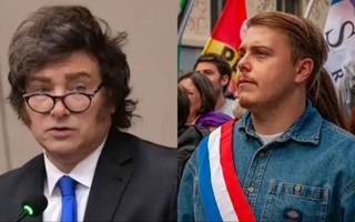 Insólito cruce de Milei: un joven diputado francés lo llamó “perrito imperialista”
