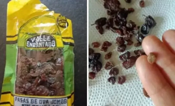 Anmat prohíbe pasas de uva con objeto peligroso