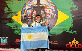 Un albardonero hizo historia y ganó el mundial de powerlifting 