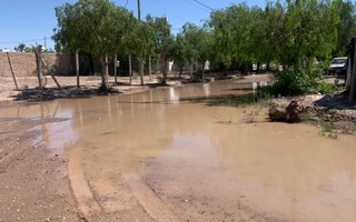 Preocupación en barrio Los Cerros por desborde de acequias y posible foco infeccioso