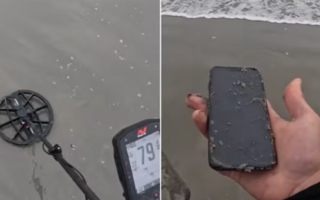 Un cazatesoros honesto: encontró un iPhone en la playa y usó su ingenio para devolverlo