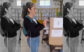 "Qué involución": la crítica de una ciclista no vidente a la falta de braille en las elecciones