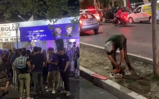 Festejos, cánticos y hasta una motosierra en el búnker de LLA tras los resultados 