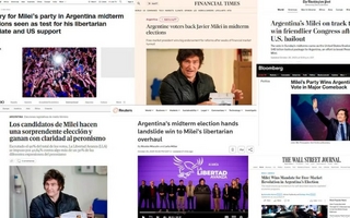 Milei arrasó en las legislativas y así lo vieron en el mundo