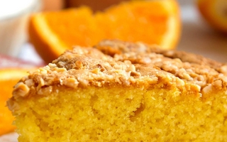 Receta fácil de bizcochuelo de naranja y avena