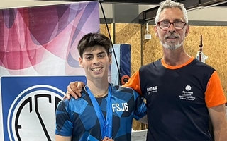 Un sanjuanino brilló en el Torneo de Gimnasia y consiguió cuatro medallas 