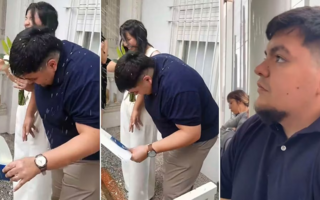 Se casaron y, por la lluvia de arroz, el novio terminó en la guardia del hospital 