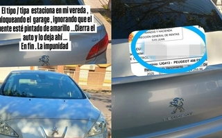 Periodista estalló contra un automovilista que bloqueó la entrada de su casa