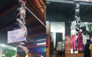 Indignación en Jujuy por un maniquí colgado que simulaba un femicidio