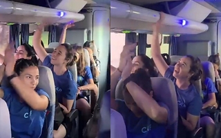 Las Águilas, rumbo al estadio para su debut mundialista