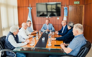 Fabián Martín recibió a los principales directivos de Vicunha en San Juan