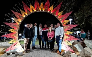 Ullum transformó un baldío en un paseo que homenajea su identidad