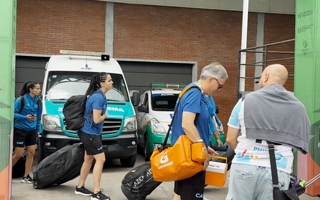 Las Águilas ya están en el estadio para enfrentar a Francia