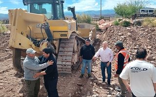 Refuerzan obras hídricas y defensas en Calingasta a la espera de El Niño