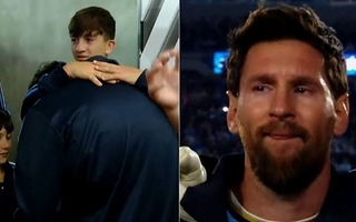 Messi no contuvo las lágrimas durante el himno en su despedida 