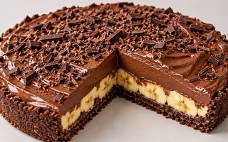 Tarta de banana y chocolate sin horno: una receta fácil y rápida