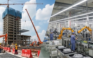 La industria y la construcción rebotaron en agosto, pero siguen en rojo
