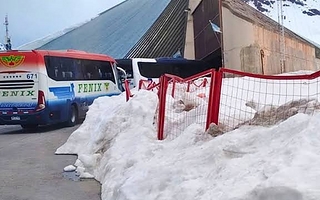El paso Cristo Redentor seguirá cerrado por la gran acumulación de nieve