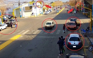Las cámaras de Pocito lograron reducir un 40% los cruces en rojo