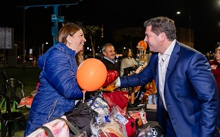 Orrego visitó a 150 emprendedores sanjuaninos reunidos en la Expo Mamá