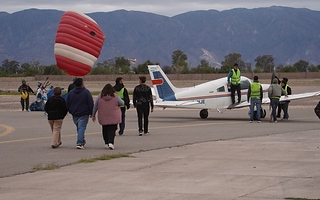 Una jornada con calor familiar en el Aeroclub de Pocito