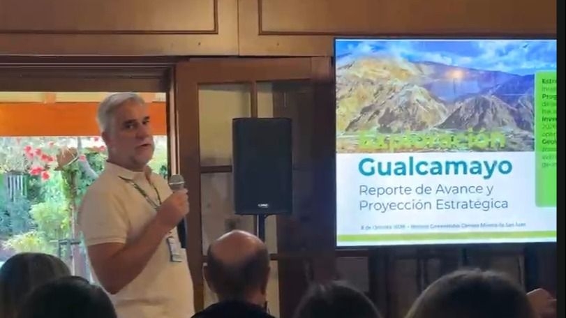 Ignacio Cuadra, gerente de Exploración de Minas Argentinas para el proyecto Gualcamayo. (Foto: DIARIO HUARPE)