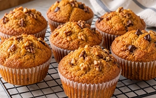 Muffins de calabaza caseros y esponjosos para acompañar el mate