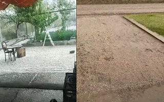 El granizo volvió a golpear a Jáchal y sorprendió a los vecinos