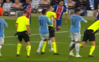 Video: Enzo Fernández se llevó puesto al árbitro y lo dejó tirado en el césped
