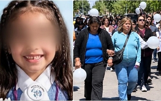 Con globos blancos, Calingasta marchó para pedir justicia por Alondra