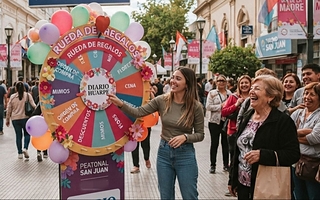 Grupo Huarpe se suma al festejo del Día de la Madre en la peatonal