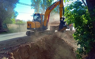 Pocito y Santa Lucía avanzan con obras para reducir riesgos por crecientes