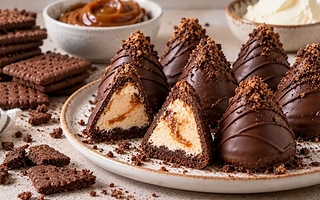 Conitos de chocotorta, una receta fácil y tentadora para la hora del postre