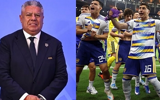 Chiqui Tapia felicitó a Boca y Riquelme tras la clasificación a la final