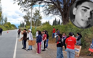 Crimen de Germán Galleguillo: familiares protestaron frente a la casa del acusado