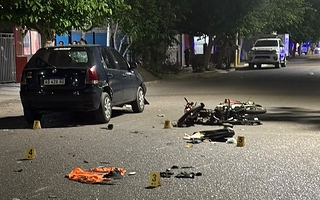 &nbsp;Violento choque entre un auto y una moto en Rawson&nbsp;