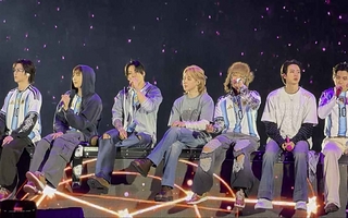 Taehyung de BTS cantó “Muchachos” en La Plata y revolucionó las redes