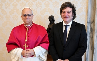"Alegría enorme": Milei festejó la llegada del Papa a la Argentina