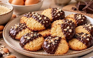 Galletas fit de almendras y chocolate sin harina ni azúcar