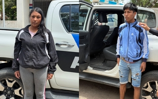 Una pareja circulaba en una moto robada y fueron detenidos