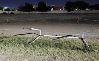 Tragedia en el Círculo de Oficiales: un arco de fútbol le cayó encima a un menor y lo mató