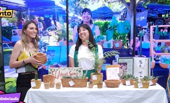 Una sanjuanina transforma desechos de madera en macetas biodegradables 