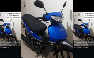 Dejó la moto lavada un minuto y se la robaron: la historia de una familia en Rawson