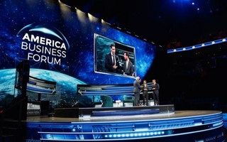 Javier Milei llegó a Miami para participar del American Business Forum