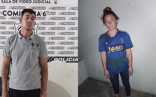 Detienen a una pareja por arrebatar un celular en Rawson