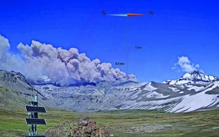 Gran preocupación por la activación de un volcán en Mendoza